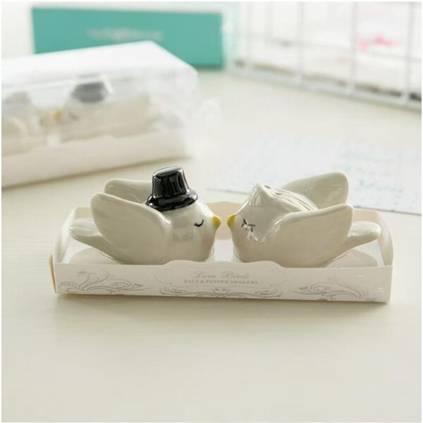 Ceramic Salt Pepper Shaker Supplier - Bride Groom Angel Love Birds