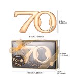 Gold Bottle Openers Factory - for 70th Birthday Party Favors Number 70