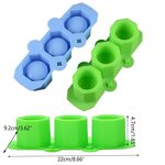 Concrete Flower Pot Mold Supplier - 3 Holes Round Geometric Polygonal