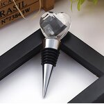 Crystal Heart Bottle Stopper Supplier - Fashion Creative Wedding Favors