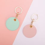 PU Leather Keychain Manufacturer - Custom Logo Heart-Shaped Light Bag