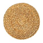 Rattan Placemats Supplier - Customized Natural Round Woven Braided