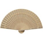 Carved Wood Folding Fan Supplier - Fashion Wedding Fragrant Party Gift
