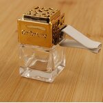 Transparent Perfume Bottle Supplier - 8ml Square Vent Clip Empty Car