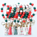 Christmas Tree Keychain Manufacturer - Bulk Silicone Bead Bracelet Gift