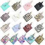 Leopard Print Keychain Wallet Factory - Custom PU Leather Card Holder