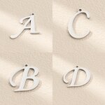 Letter Pendant Keychain Manufacturer - Wholesale A-Z Stainless Steel Charms