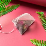 Rose Black Tea Pyramid Tea Bags Double - Petaled Red Rose Flower and Qimen / Keemun Black Tea Blend Teabag