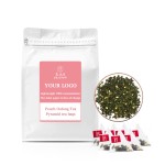 White Peach Oolong Teabags OEM Packaging Free Customized Labels Fruit Flavor Oolong Tea Mixed/blended Pyramid-shaped Tea Bags