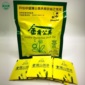 14/28 Days Golden Dandelion Herbal Tea Bag Natural Herbs Blends for Detox and Immunity Enhancement