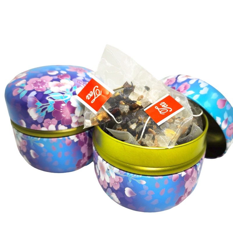 SN ISO9001 Natural Blends Fruit Tea Quality Rich Tastes Pyramid Teabag Plum Tea Healthy Bagged Sachet Box Packaging