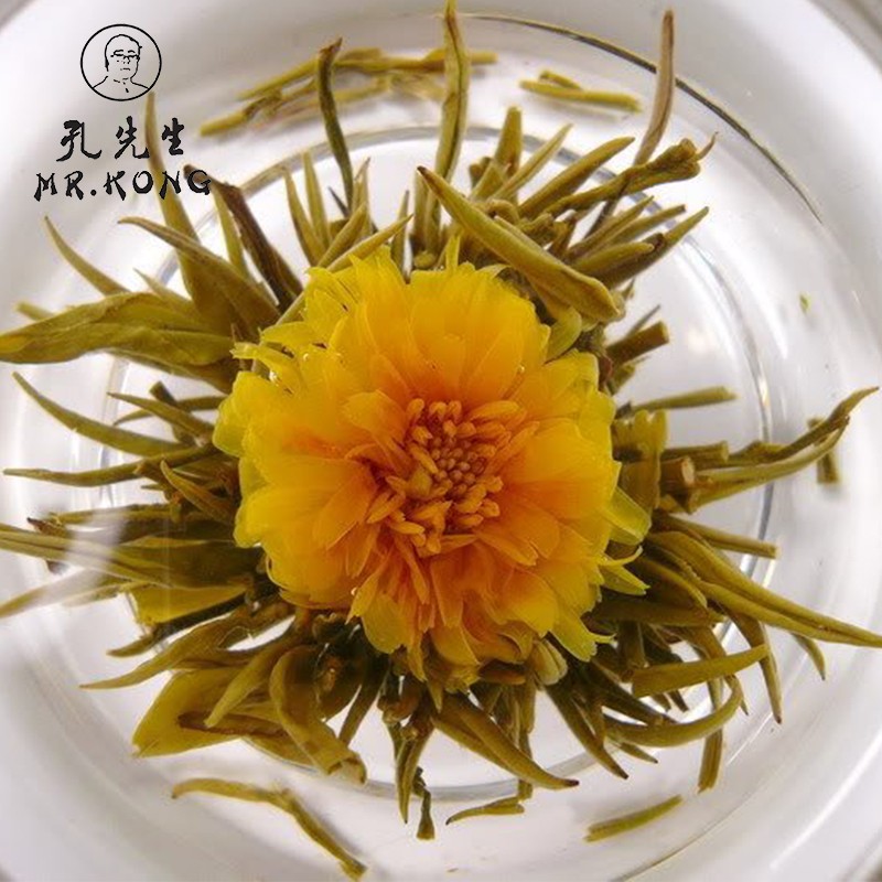 New Craft Compressed Jasmine Artistic Blooming Tea ISO9001 Certified Organic Flowering Skin Beauty Tea Bag Box Chinese Art