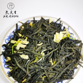 Organic Black Beauty Pine Needle Jasmine Tea Good Quality Mixed With Jasmine Blended Tea Jasmine Green Tea