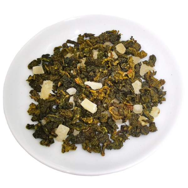 New Age Fruit Flavor Oolong Tea White Peach Blended Loose White Peach Oolong Tea Healthy Box and Bag Packaging