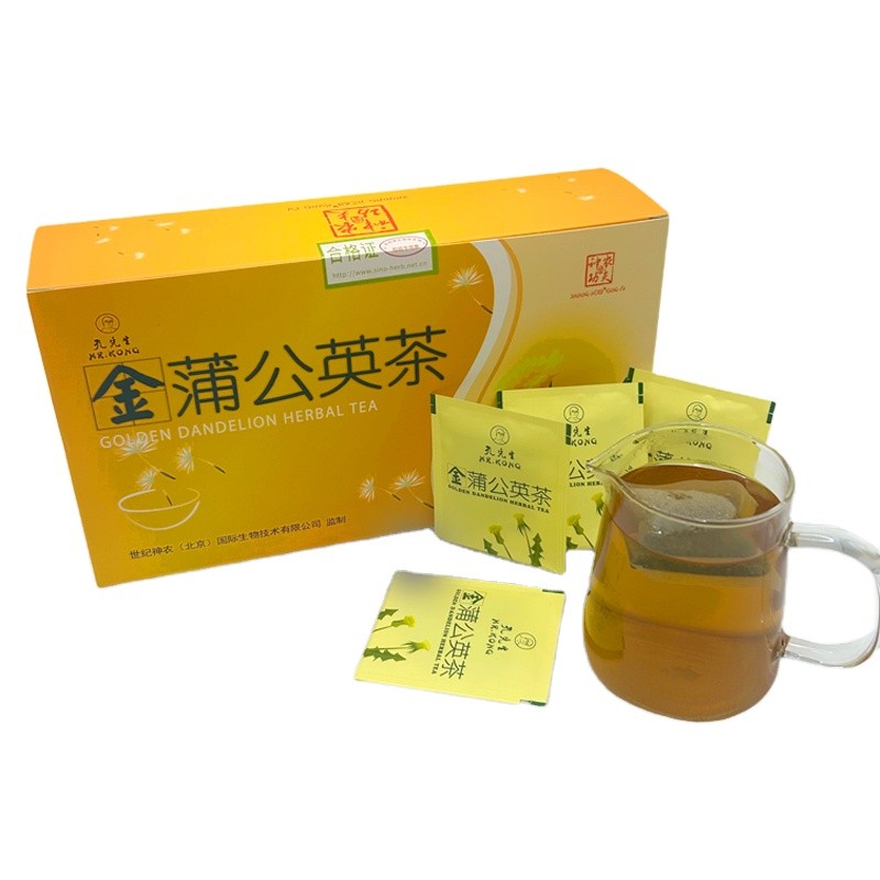 SN ISO9001 Certified Organic Golden Dandelion Root Herbal Detox Tea Natural Dandelion Teabag in Boxed Bagged Tea