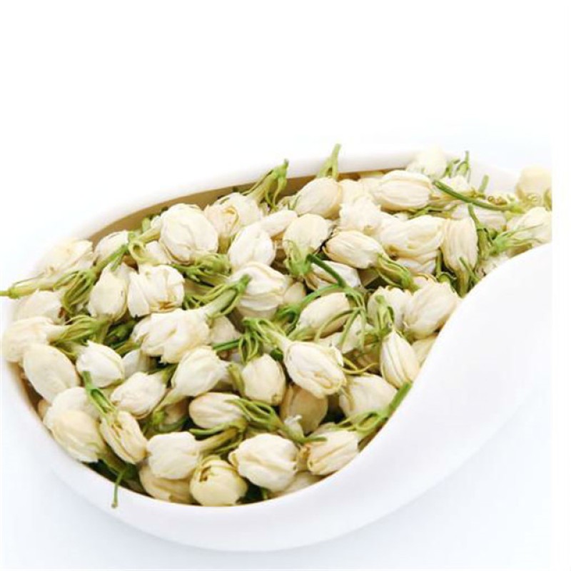 Organic Natural Jasmine Bud Flower Tea Loose-Leaf Health Tea in Resealable Bag or Box Packaging