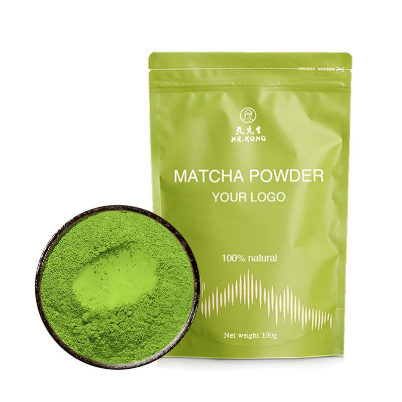 EU Standard Matcha Powder OEM Package Top 100% Pure Natural Organic Green Tea Powder Factory Directly Sale Ceremonial Grade