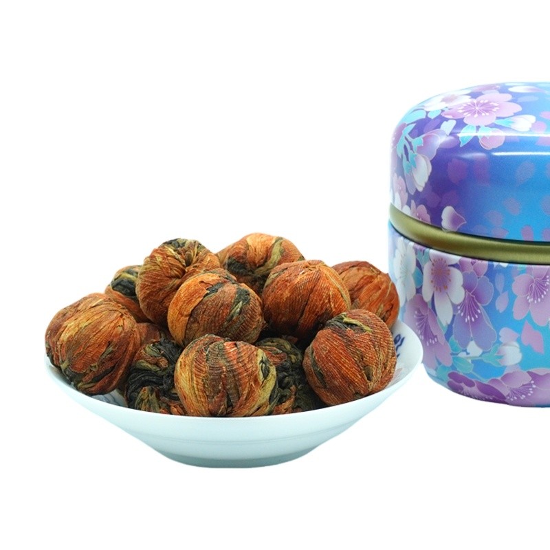 Hot Selling Beautiful Handmade Dragon Ball Blooming Tea 50g Slimming Herbal Lily Flowers ISO Certified Packaged in Bulk Box