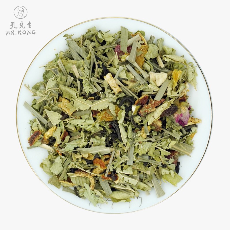 Premium - Grade Blended Flavor Tea Infused with Lemongrass & Vanilla Dried Tangerine Peel Rose 100% Natural Herbal Tea Bags