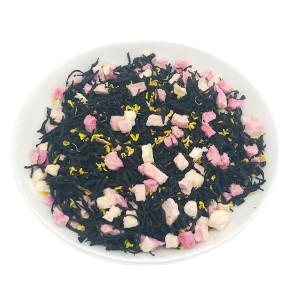 多汁桃桂花健康散装散装红茶混合/混合风味散装袋