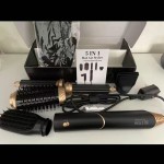 发型工具套装工厂-批发5合1吹风梳负离子