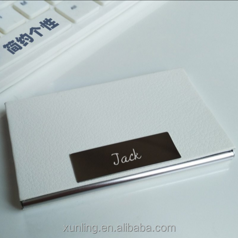 PU Leather Card Holder Manufacturer - New Product Fashion Push Button