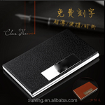 PU Leather Card Holder Manufacturer - New Product Fashion Push Button