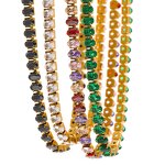 Zirconia Jewelry Set Supplier - JINYOU 584 Trendy Stainless Steel 18K Gold