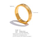 Minimalist Sun Ring Supplier - JINYOU 3925 Stainless Steel Round Finger