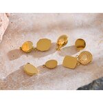 Natural Stone Pendant Manufacturer - JINYOU 0024 Exquisite Stainless Steel Square