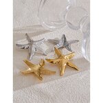 Smooth Starfish Stud Earrings Manufacturer - JINYOU 5179 New Arrival Waterproof