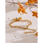 Pearl Turquoise Bracelet Manufacturer - JINYOU 5512 New Arrival Natural 18k Plated