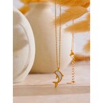 Shell Dolphin Necklace Supplier - JINYOU 5075 New Arrival Natural 18K Gold