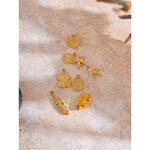 Heart Star Pendant Manufacturer - JINYOU 0017 Stainless Steel Feather DIY