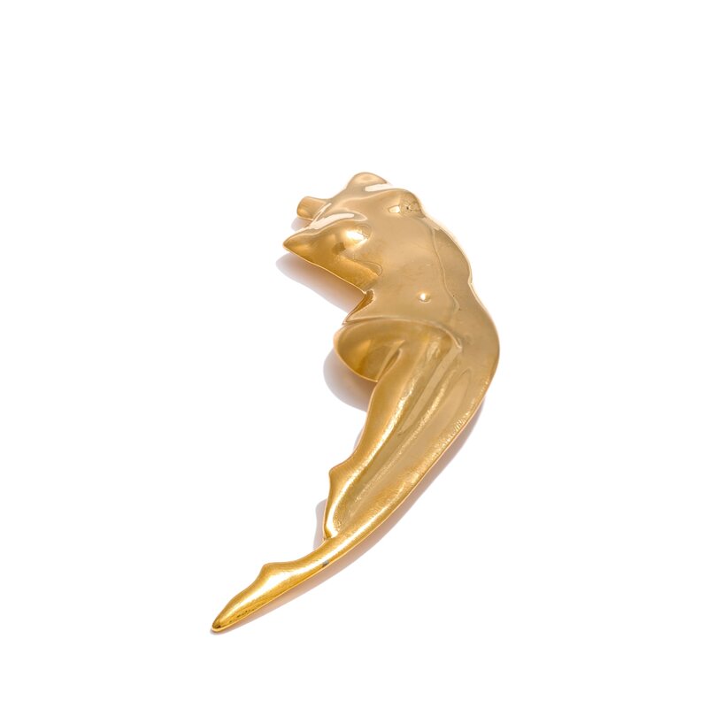 Sexy Body Shape Brooch Supplier - JINYOU 5170 Stainless Steel Uneven Design