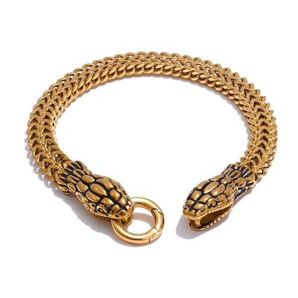 Snake Shape Bracelet Manufacturer - JINYOU 5426 New Arrival 23cm Stainless Steel