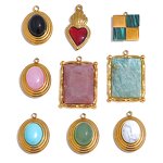 Natural Stone DIY Manufacturer - JINYOU 0055 Stainless Steel Round Square