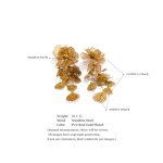 Hollow Flower Earrings Manufacturer - JINYOU 5490 New Arrival Metal Pendant