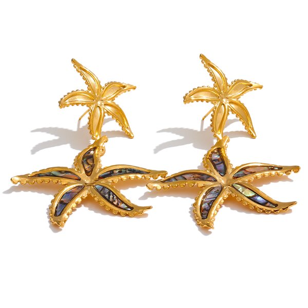 Starfish Flower Earrings Manufacturer - JINYOU 786 Fashion Big Drop for Women
