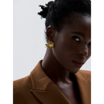 Sea Wave Stud Earrings Supplier - JINYOU 228 Stainless Steel 316l Geometric