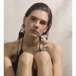 Resin Flower Earrings Manufacturer - JINYOU 3874 Summer Popular White Resin