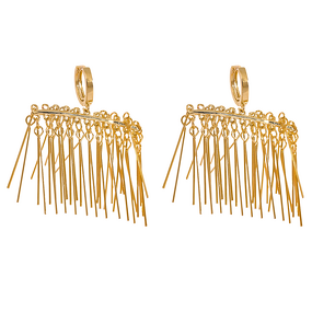 Copper Fashion Earrings Manufacturer - JINYOU Personalized Exaggeration Creative