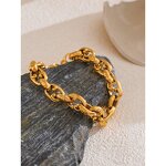 Cuban Chain Bracelet Supplier - JINYOU 5425 New Arrival 22cm Stainless Steel