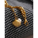 Beach Shell Bracelet Manufacturer - JINYOU 2153 Natural Pearl 18K Gold