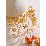 Starfish Cuff Bracelet Manufacturer - JINYOU 2726 Shell Sun Shape Metal PVD