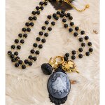 Vintage Rose Necklace Manufacturer - JINYOU 2213 Dark Series Resin White