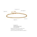 Double Layer Anklet Manufacturer - JINYOU 1828 Classic Exquisite Chain