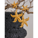 Starfish Drop Earrings Manufacturer - JINYOU 2318 New Stainless Steel Statement
