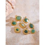 Natural Stone Pendant Manufacturer - JINYOU 0024 Exquisite Stainless Steel Square