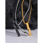 Geometric Pendant Necklace Supplier - JINYOU 5024 Men Basic Simple Stainless